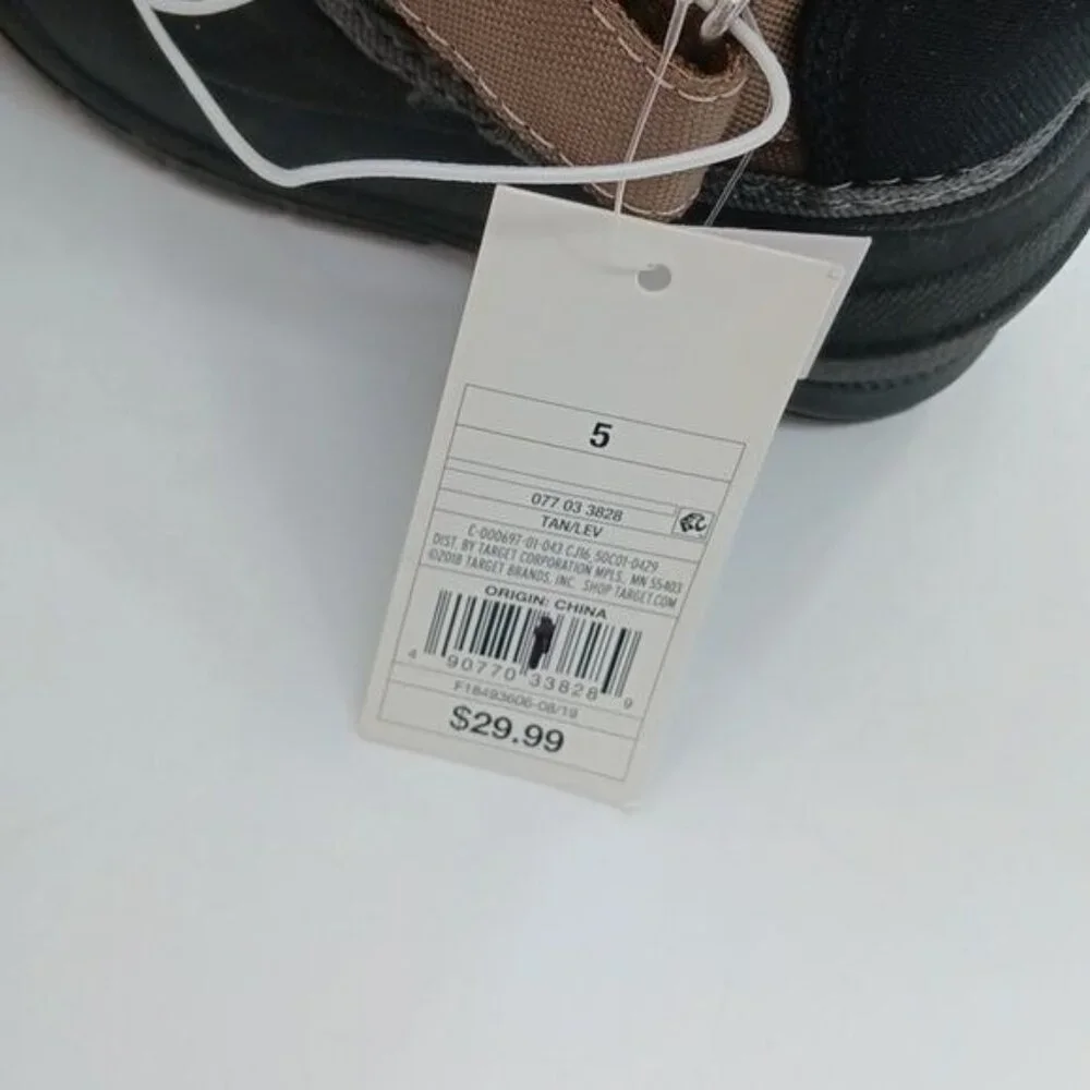 Cat & Jack Winter Boots Kids Shoes Tan Lev Boys Size 5